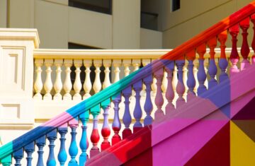 Photo Colorful wardrobe